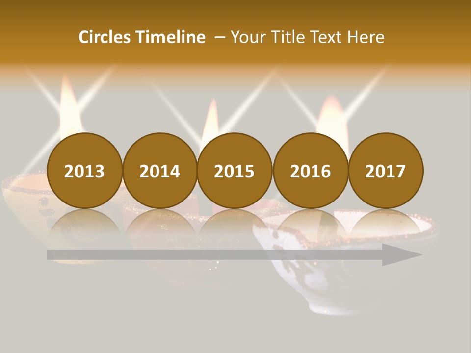 Three Sparkling Deyas PowerPoint Template