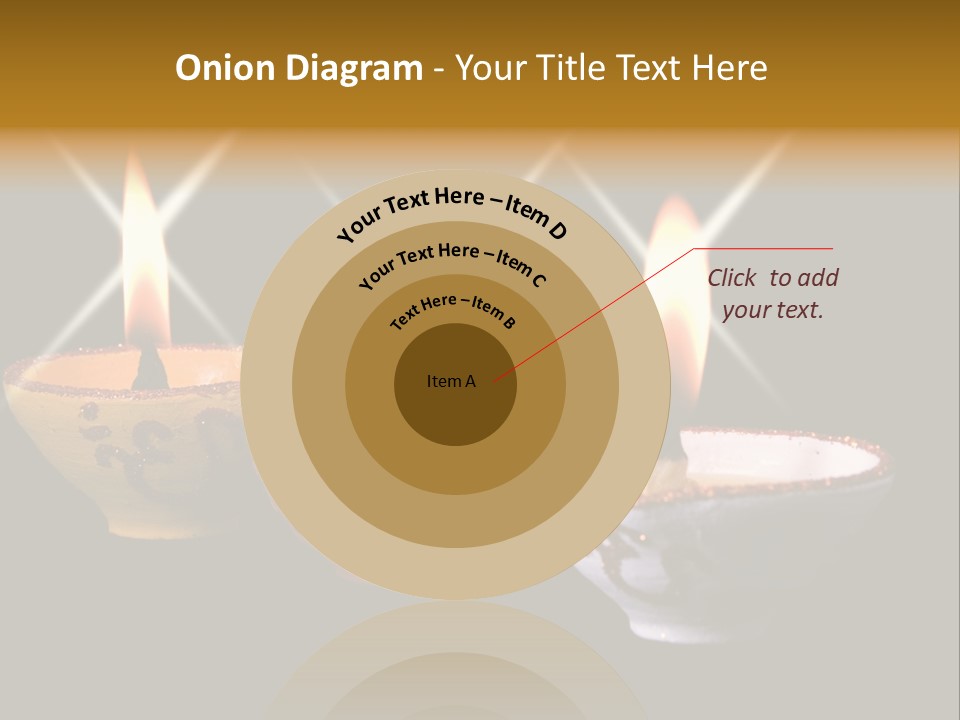 Three Sparkling Deyas PowerPoint Template