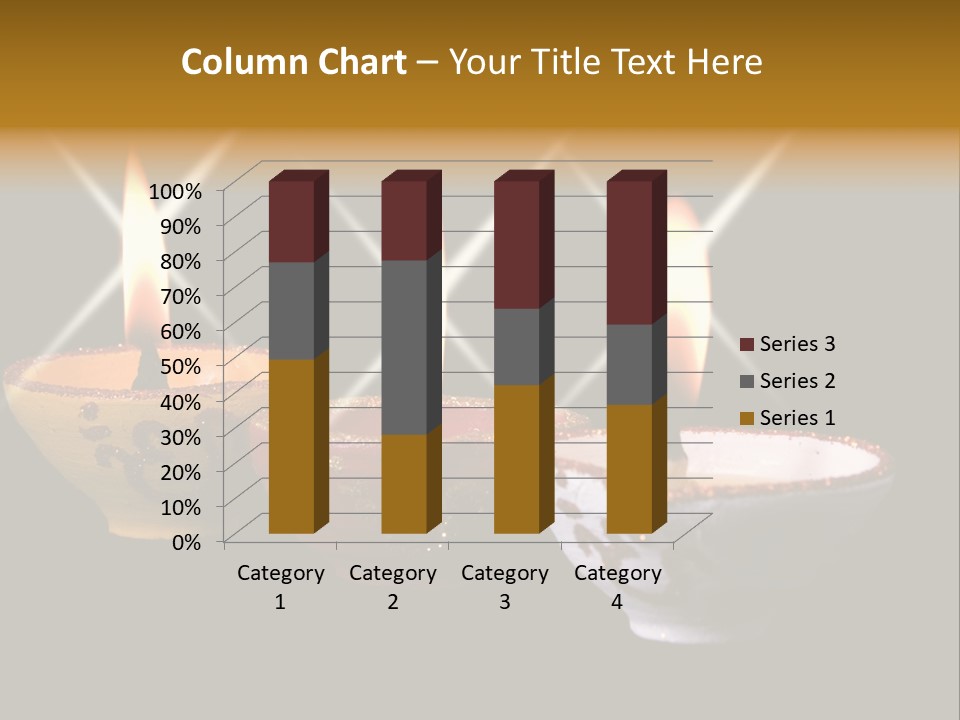 Three Sparkling Deyas PowerPoint Template