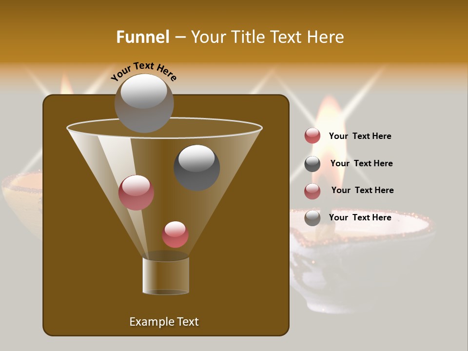 Three Sparkling Deyas PowerPoint Template