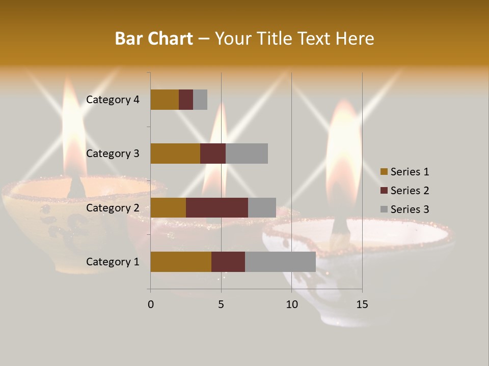 Three Sparkling Deyas PowerPoint Template
