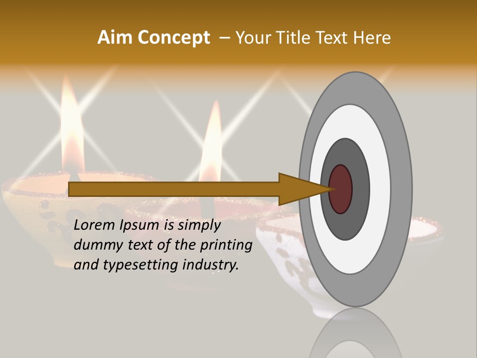 Three Sparkling Deyas PowerPoint Template