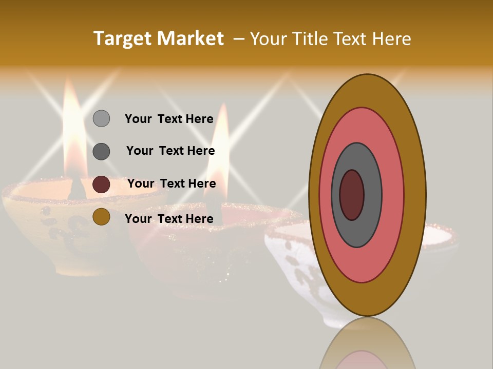 Three Sparkling Deyas PowerPoint Template