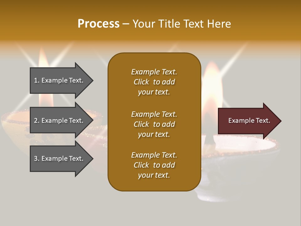 Three Sparkling Deyas PowerPoint Template