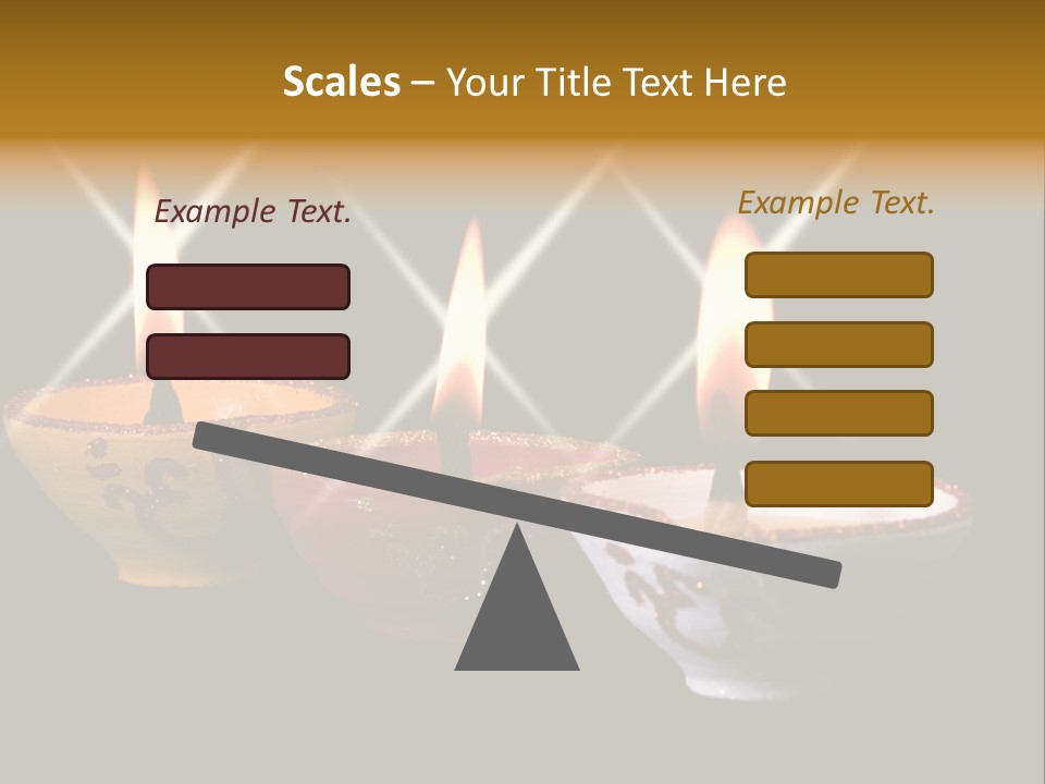 Three Sparkling Deyas PowerPoint Template