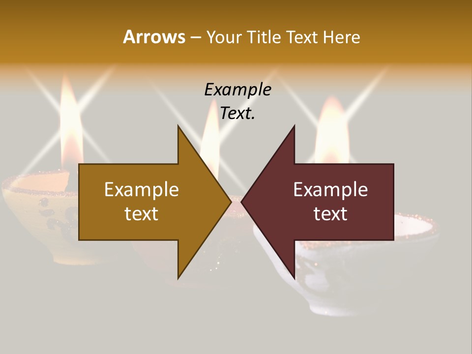 Three Sparkling Deyas PowerPoint Template