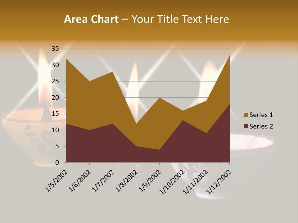 Three Sparkling Deyas PowerPoint Template