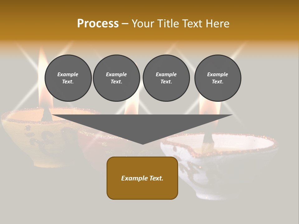 Three Sparkling Deyas PowerPoint Template