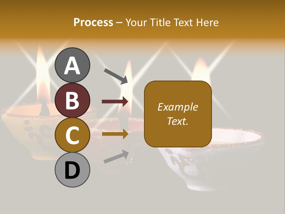 Three Sparkling Deyas PowerPoint Template