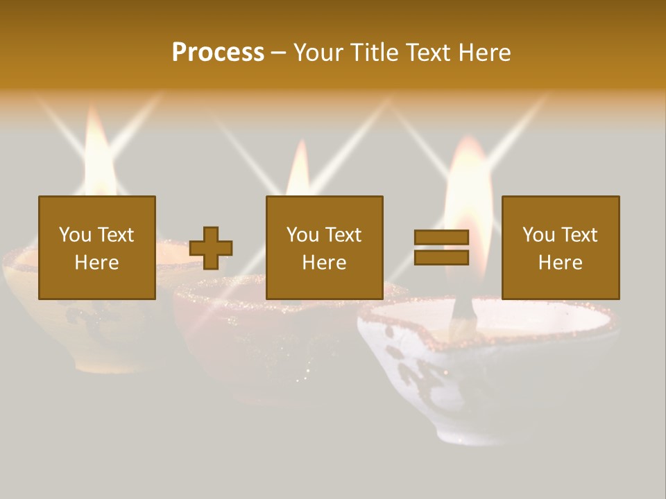 Three Sparkling Deyas PowerPoint Template