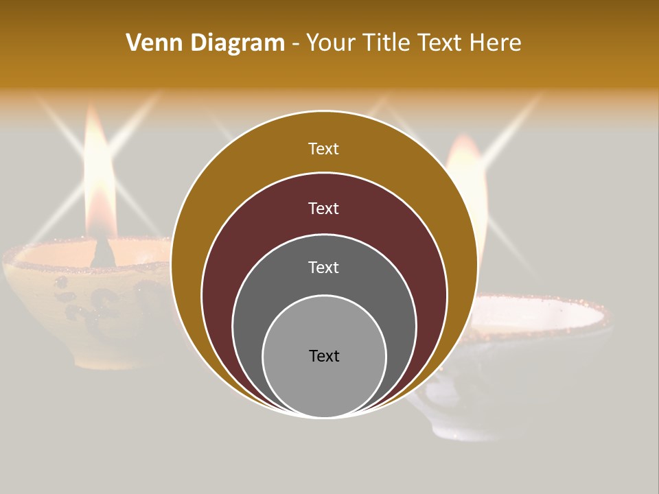 Three Sparkling Deyas PowerPoint Template