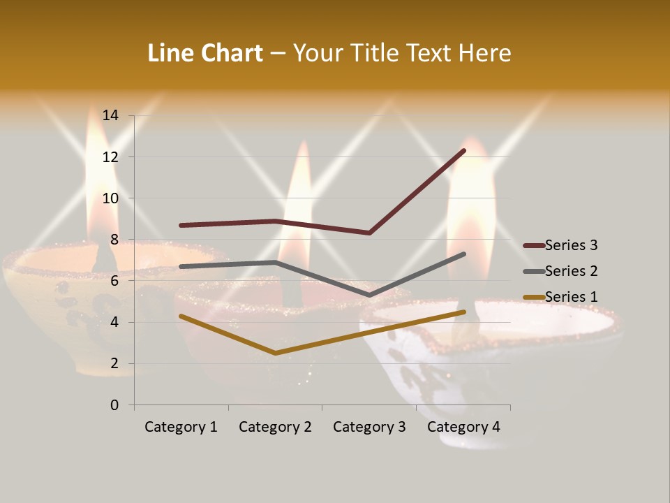Three Sparkling Deyas PowerPoint Template