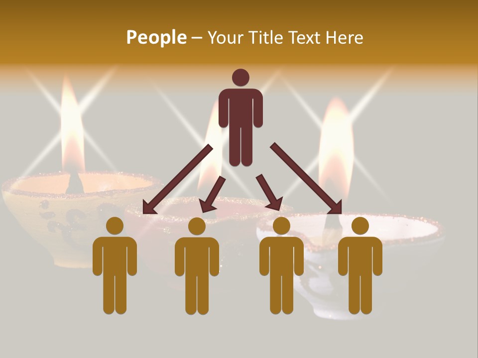 Three Sparkling Deyas PowerPoint Template