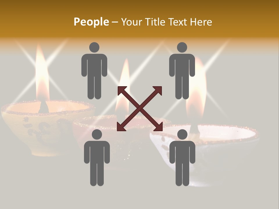 Three Sparkling Deyas PowerPoint Template