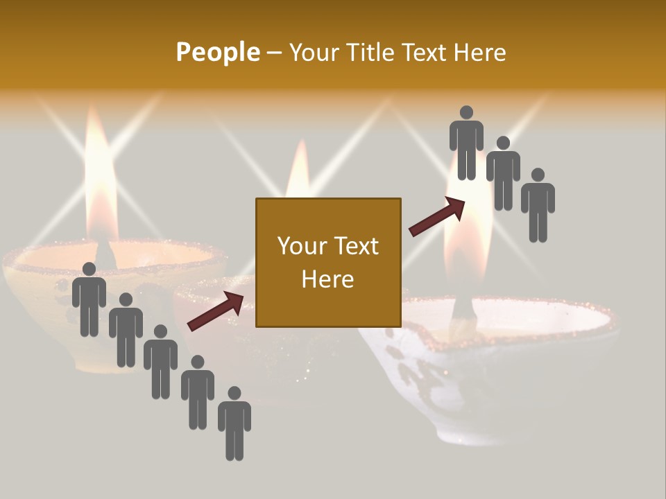 Three Sparkling Deyas PowerPoint Template