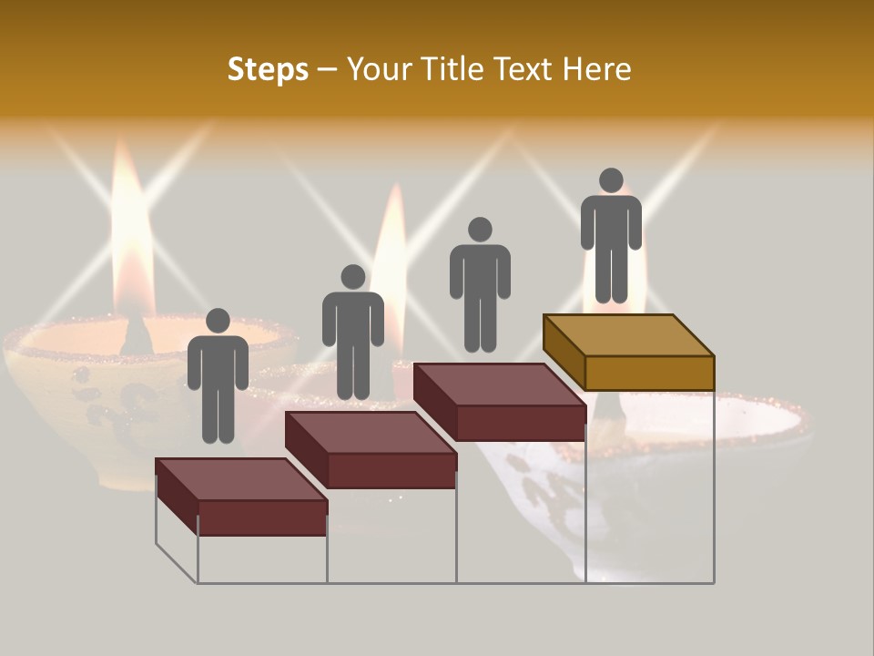 Three Sparkling Deyas PowerPoint Template