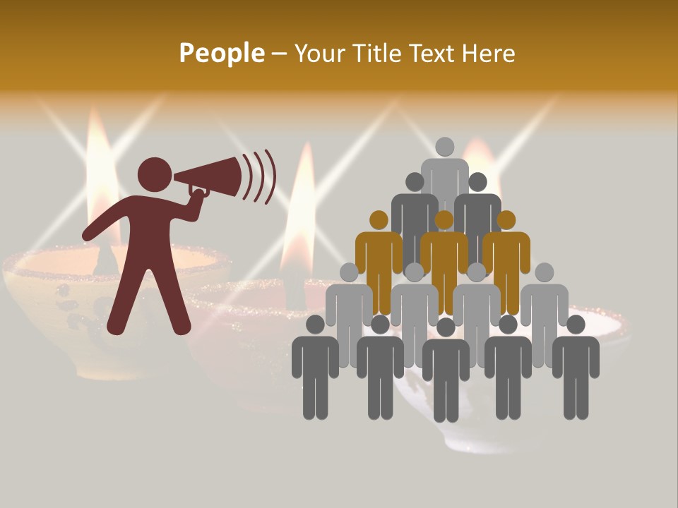 Three Sparkling Deyas PowerPoint Template