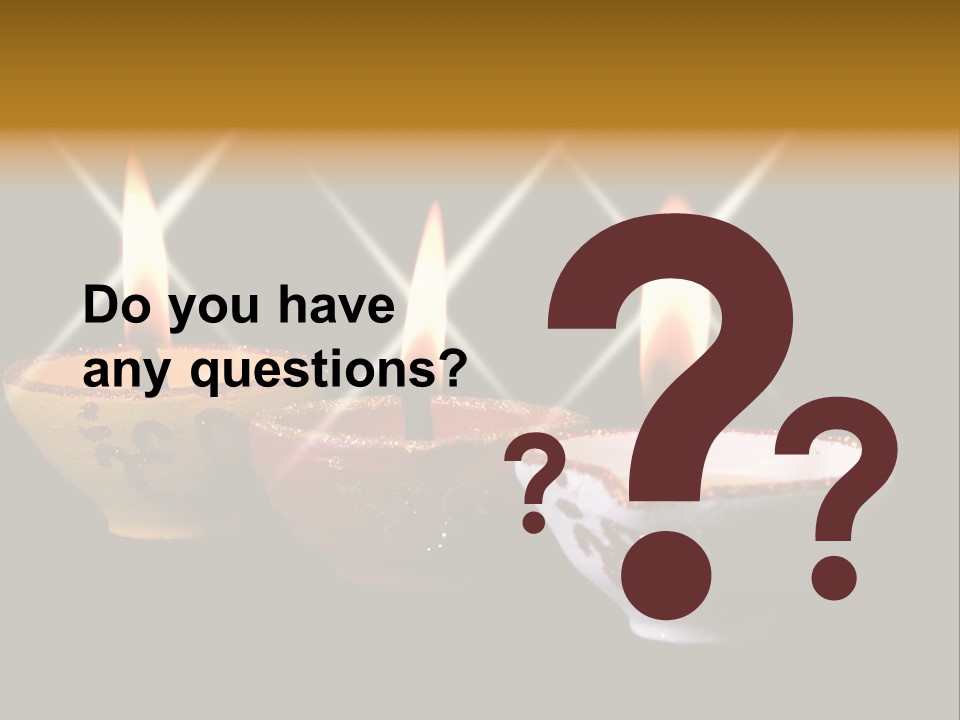 Three Sparkling Deyas PowerPoint Template