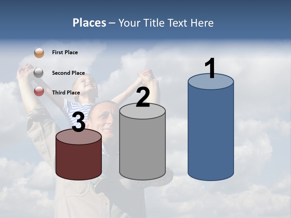 Grandfather With Grandson PowerPoint Template