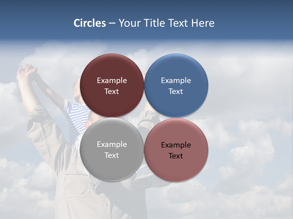 Grandfather With Grandson PowerPoint Template