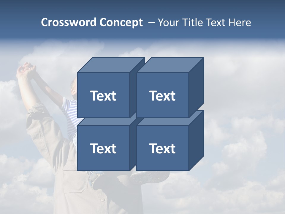 Grandfather With Grandson PowerPoint Template
