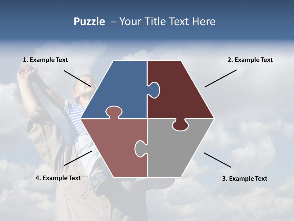 Grandfather With Grandson PowerPoint Template