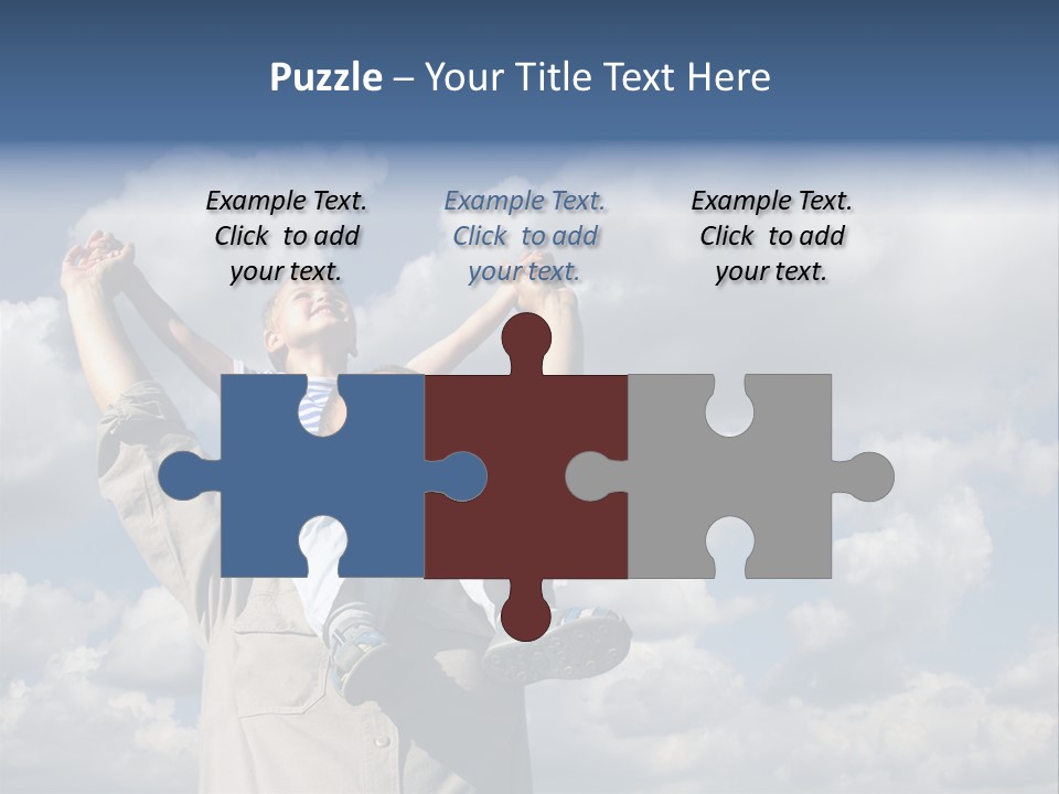 Grandfather With Grandson PowerPoint Template