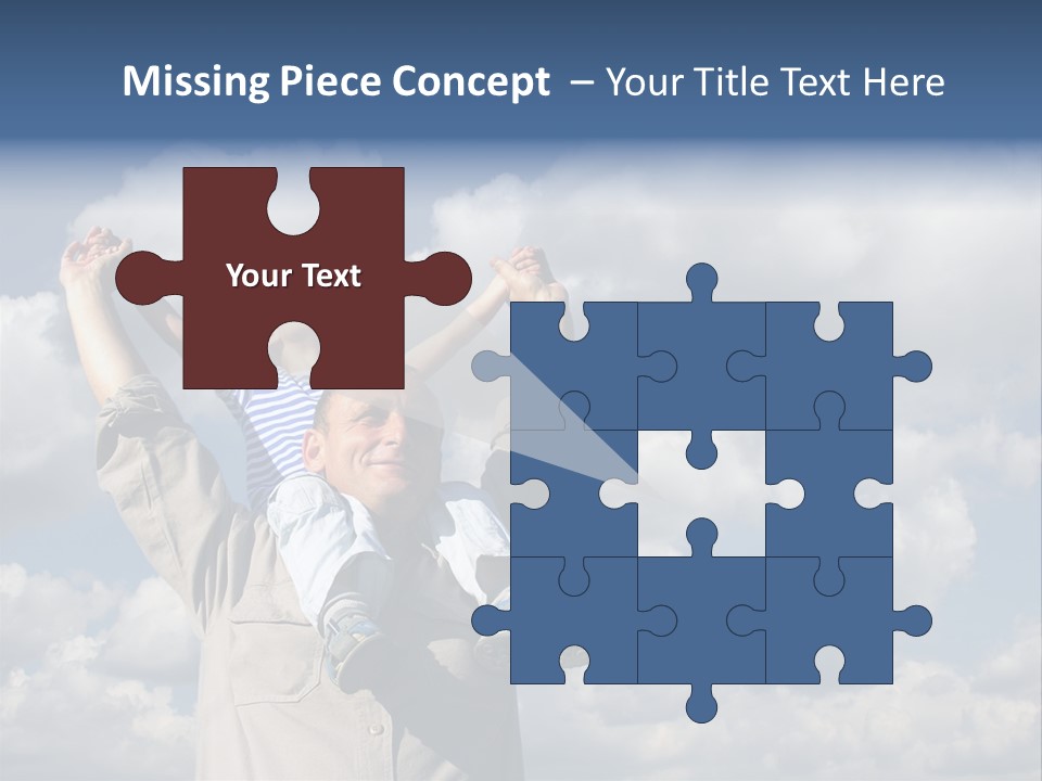 Grandfather With Grandson PowerPoint Template