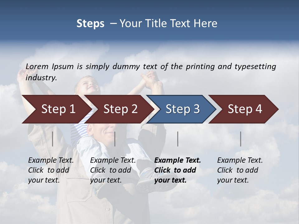 Grandfather With Grandson PowerPoint Template