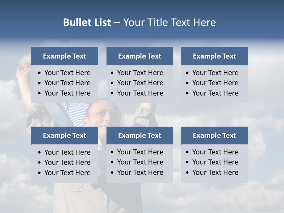 Grandfather With Grandson PowerPoint Template