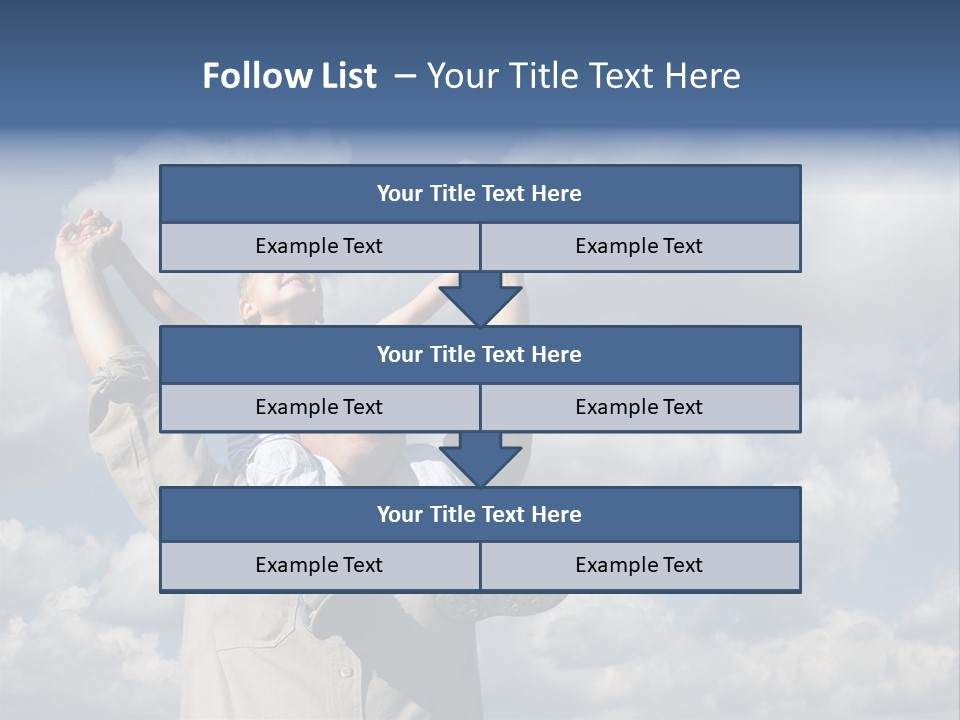Grandfather With Grandson PowerPoint Template
