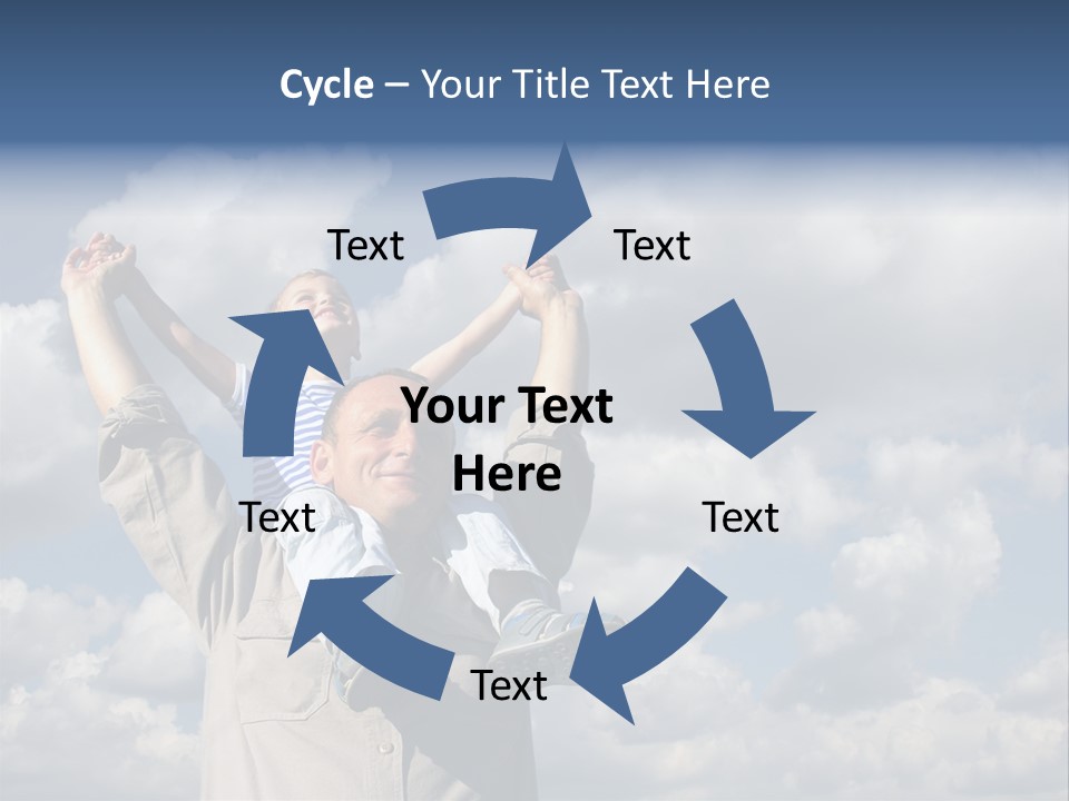 Grandfather With Grandson PowerPoint Template