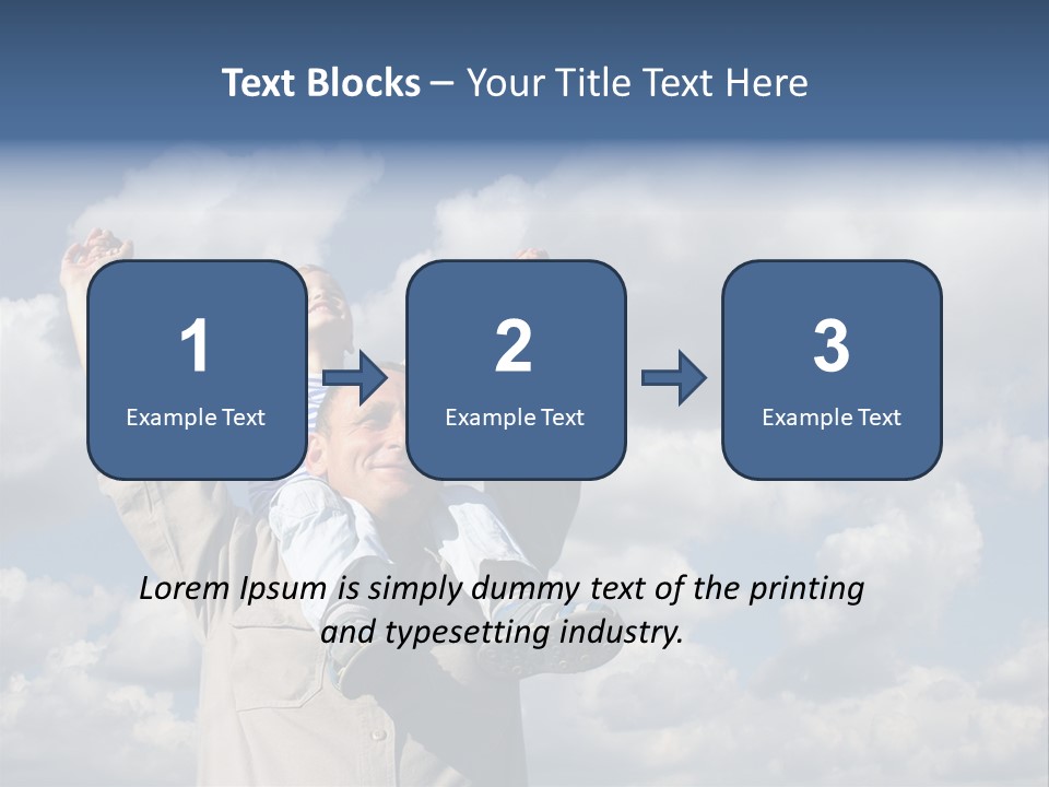 Grandfather With Grandson PowerPoint Template