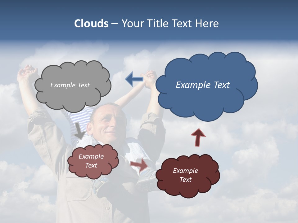 Grandfather With Grandson PowerPoint Template