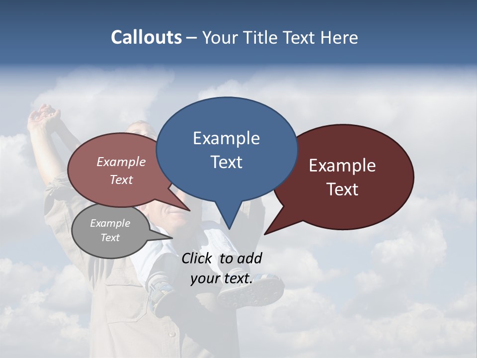 Grandfather With Grandson PowerPoint Template
