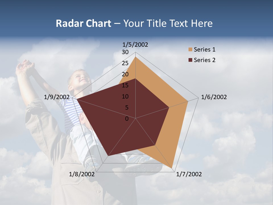 Grandfather With Grandson PowerPoint Template