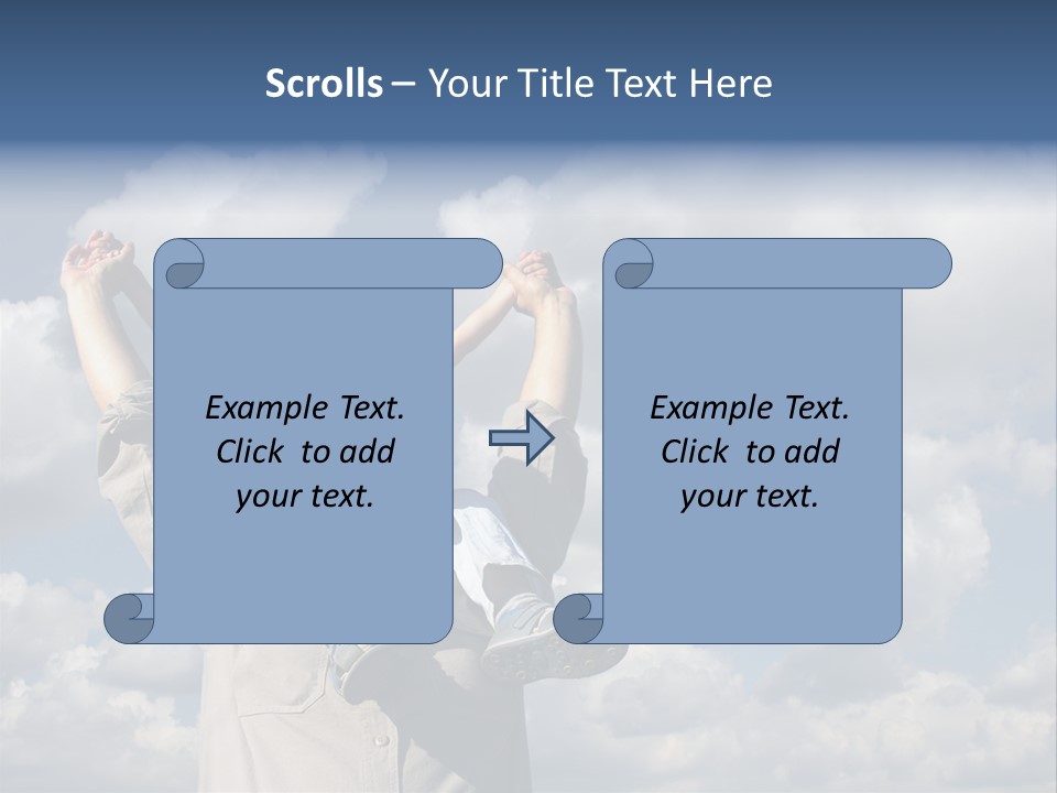 Grandfather With Grandson PowerPoint Template