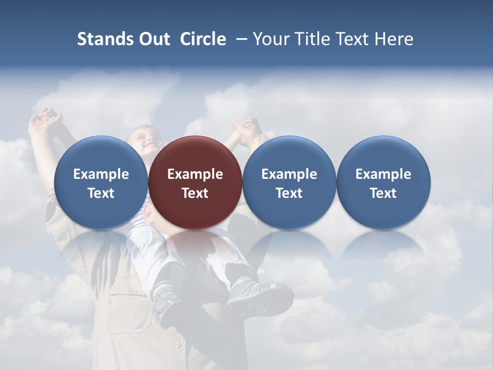 Grandfather With Grandson PowerPoint Template