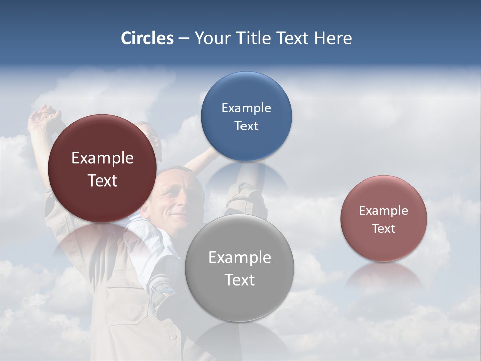 Grandfather With Grandson PowerPoint Template