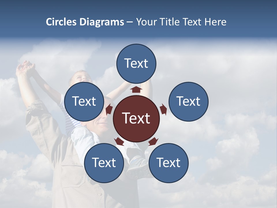 Grandfather With Grandson PowerPoint Template