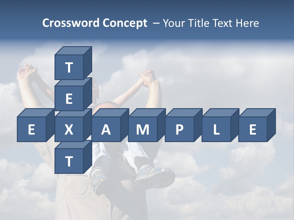 Grandfather With Grandson PowerPoint Template