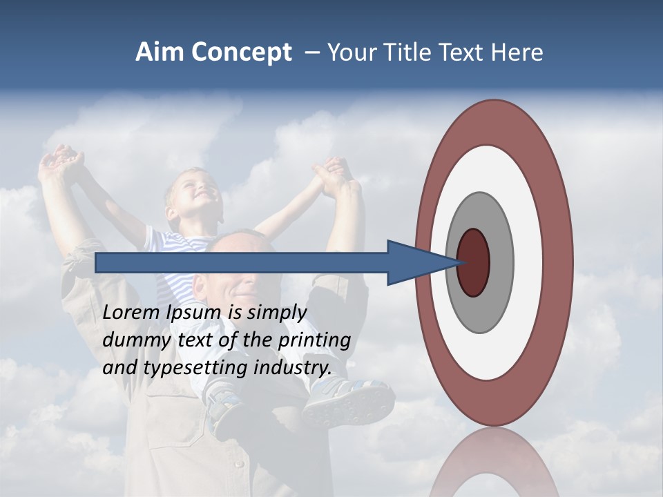 Grandfather With Grandson PowerPoint Template