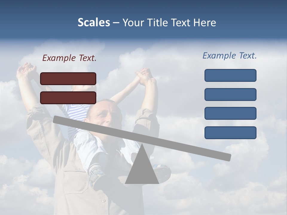 Grandfather With Grandson PowerPoint Template