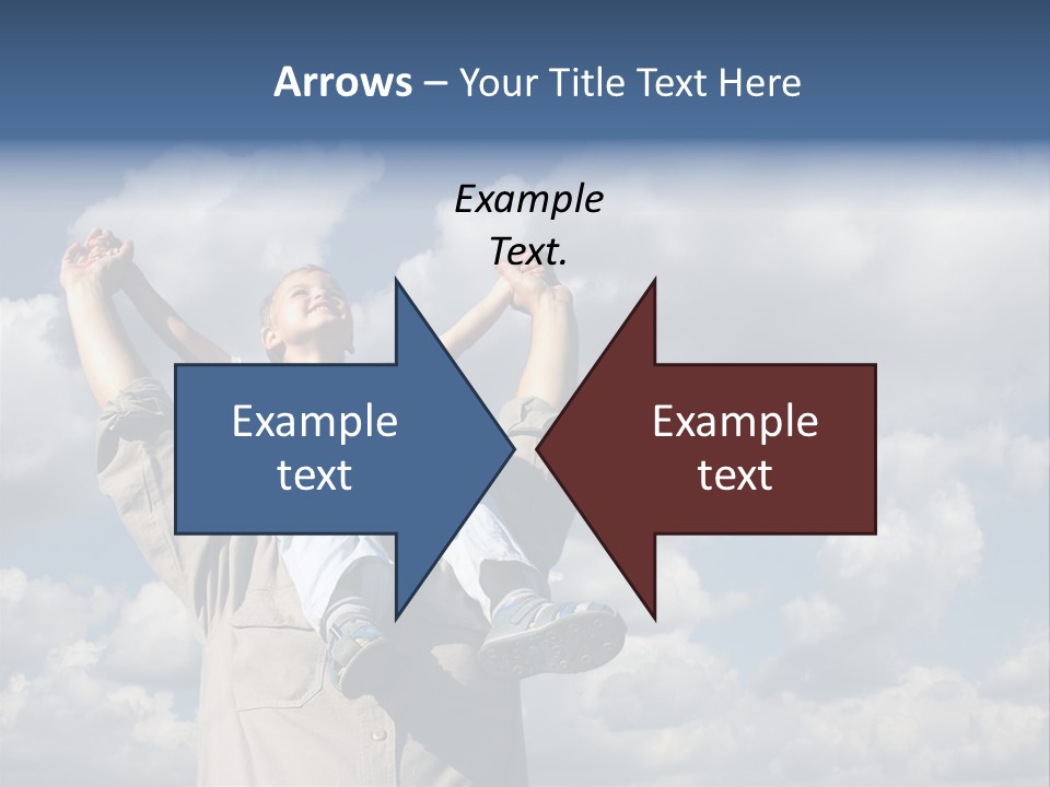 Grandfather With Grandson PowerPoint Template