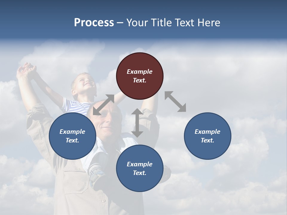 Grandfather With Grandson PowerPoint Template