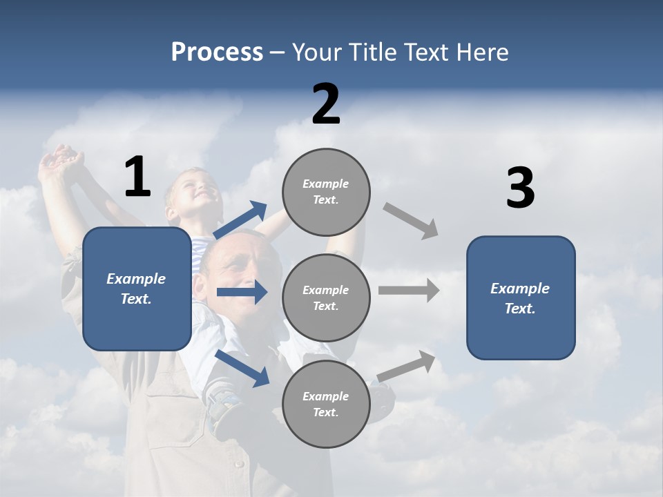 Grandfather With Grandson PowerPoint Template