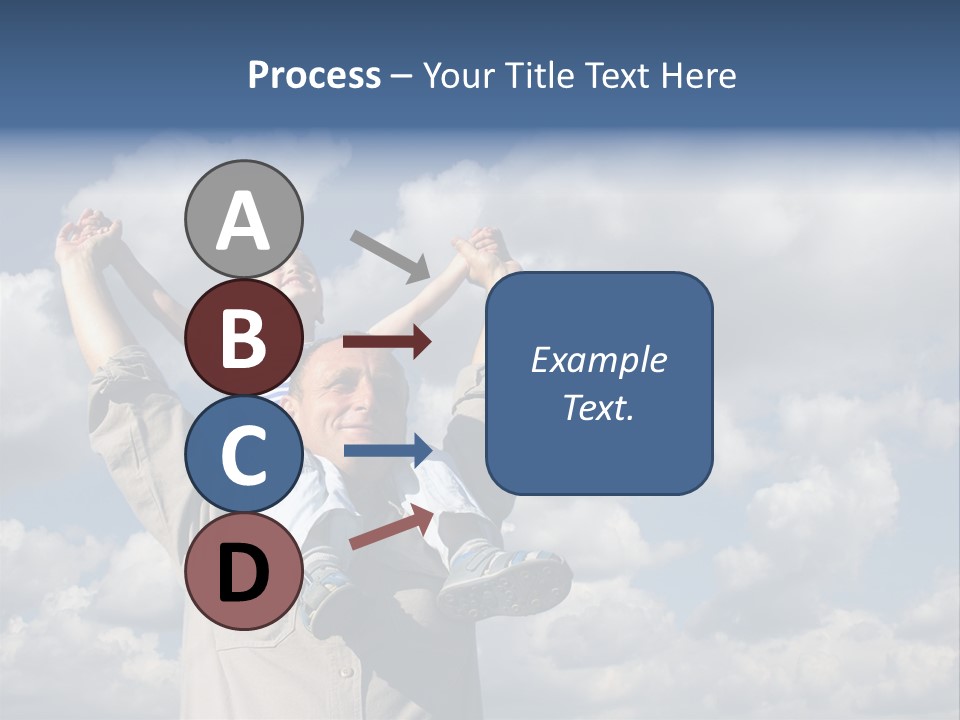 Grandfather With Grandson PowerPoint Template