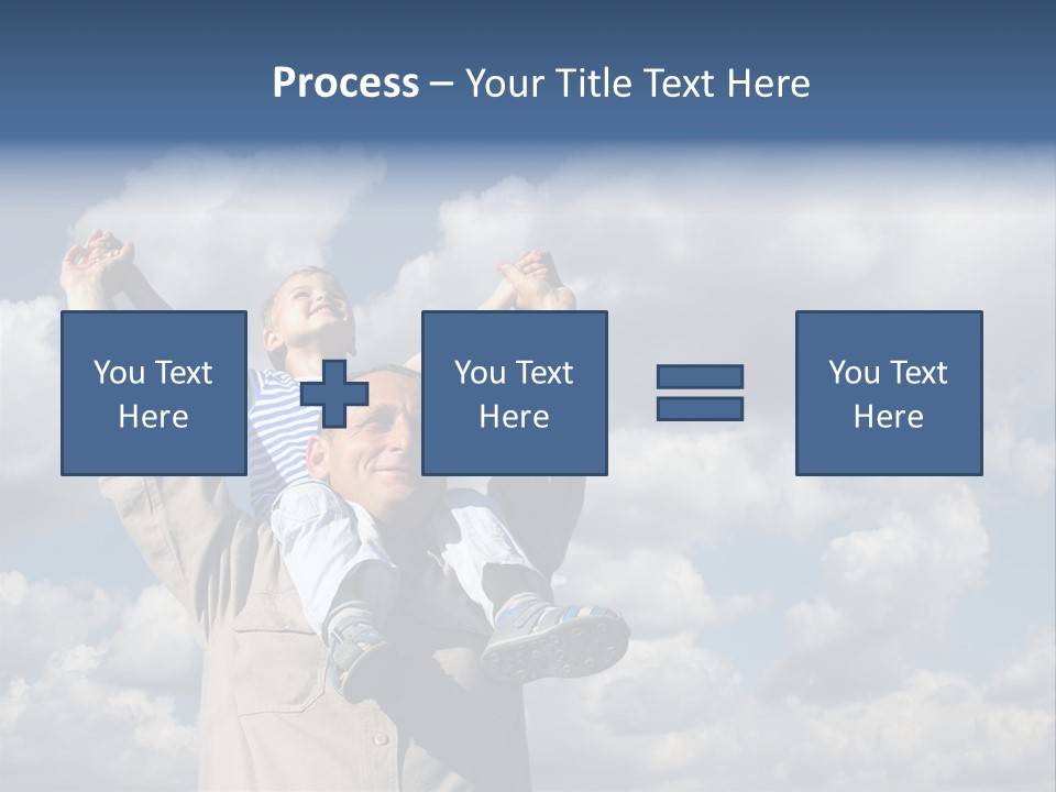 Grandfather With Grandson PowerPoint Template