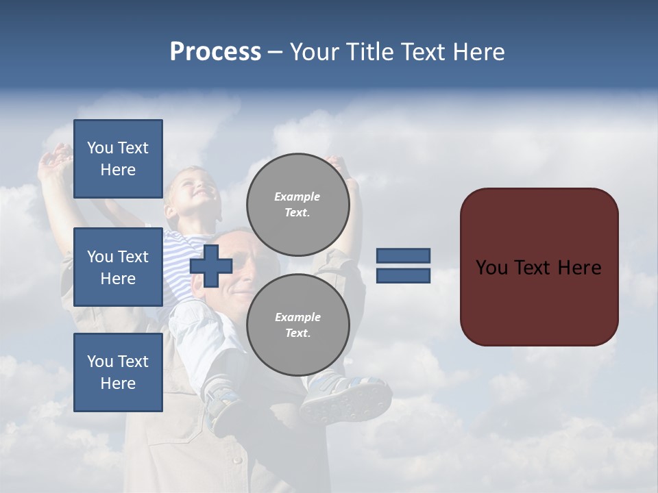 Grandfather With Grandson PowerPoint Template
