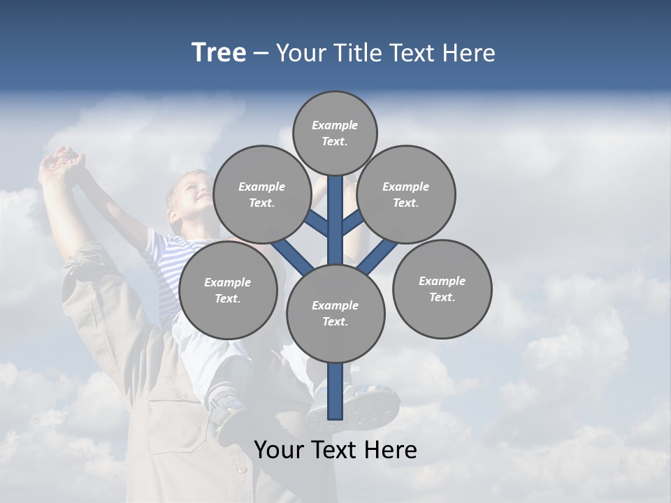 Grandfather With Grandson PowerPoint Template